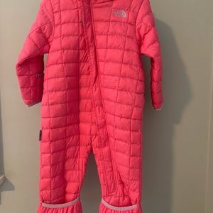 North face baby snowsuit